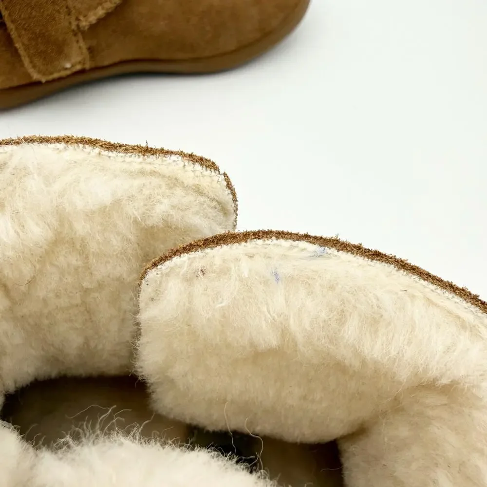 UGG Kids Keelan II Boots US 10 EU 27.5 Chestnut Brown Suede NIB